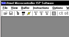 Microcontroller ATMEL ISP Software